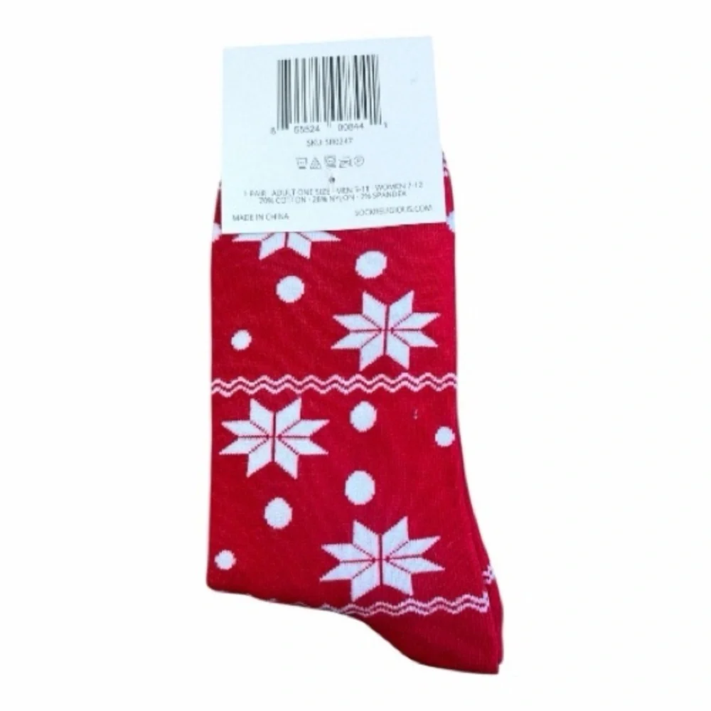 Christmas’s Calf Sock Bundle. One size (WM 7-12, MEN 5-11).